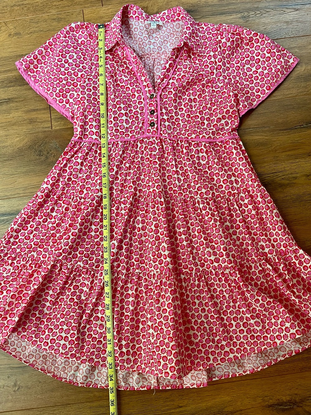 Umgee Pink Tiered Dress - Picture 5 of 5